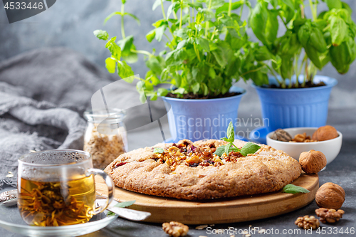 Image of Galette with black currant.