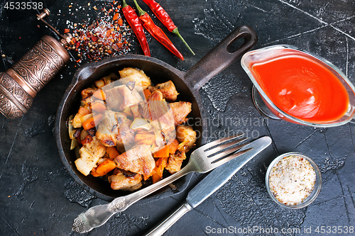 Image of meat with vegetables