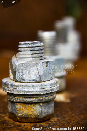 Image of Four silver screws
