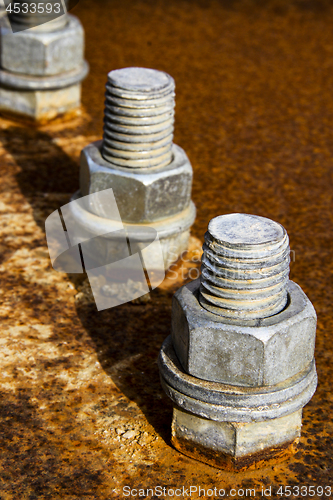 Image of Four silver screws