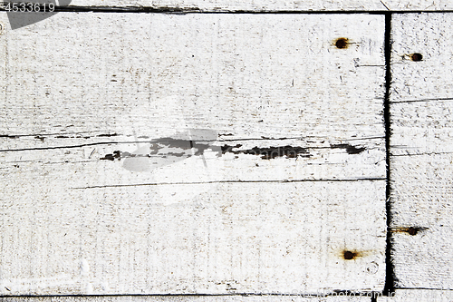 Image of White wooden planks