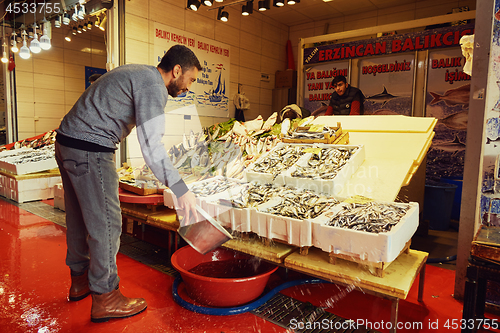 Image of Fish market in Istanbul.