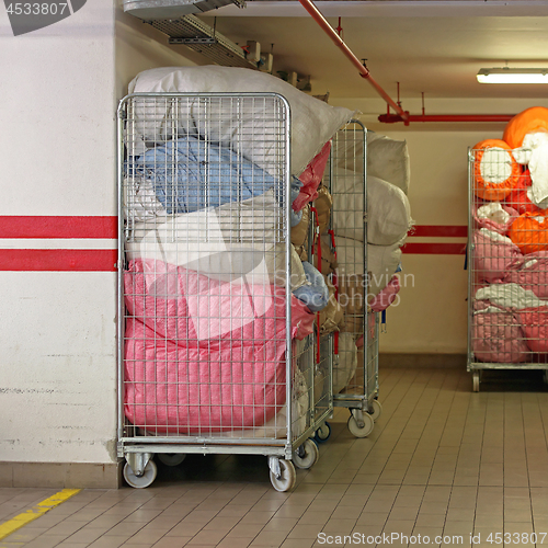 Image of Carts With Laundry