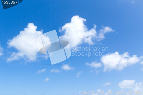 Image of blue sky and clouds view