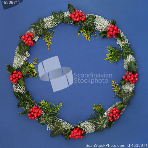 Image of Winter and Christmas Wreath