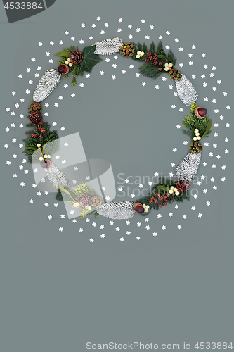 Image of Christmas and Winter Wreath