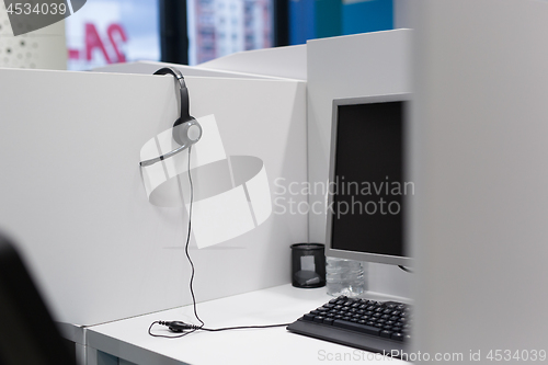 Image of empty call center office