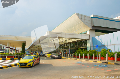 Image of Changi Airport terminal taxi, Singapore