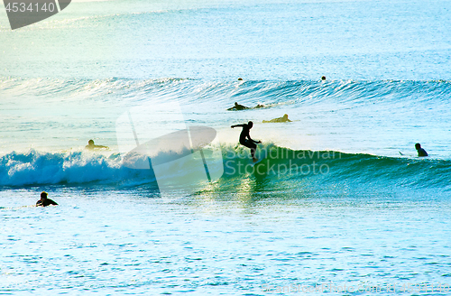 Image of Surfers in the ocean