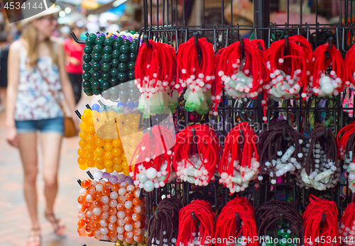Image of Woman at Chinatown market, Singapore