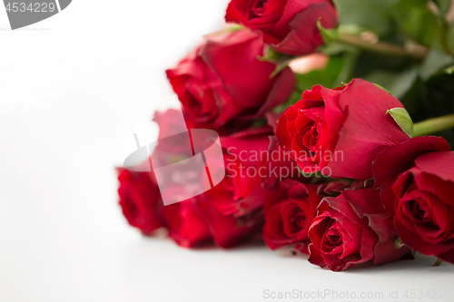 Image of close up of red roses bunch