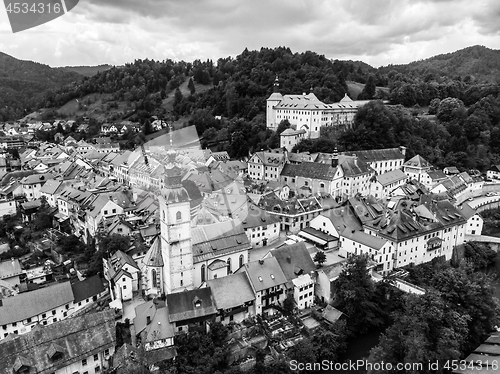 Image of Medieval Castle in old town of Skofja Loka, Slovenia