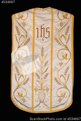 Image of Golden embroidered church vestments