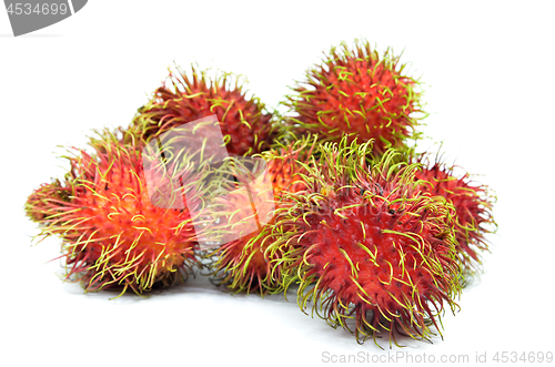 Image of Ripe rambutan isolated