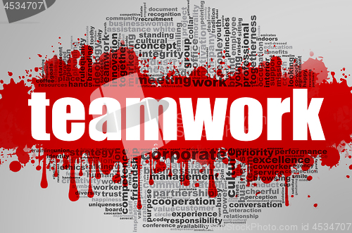 Image of Teamwork word cloud