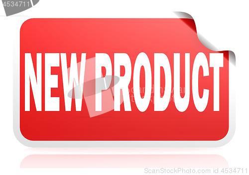 Image of New product red square banner
