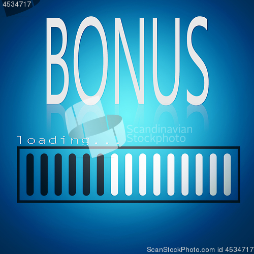Image of Bonus word with blue loading bar