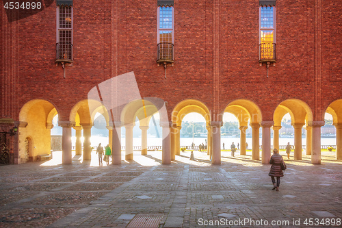 Image of scenery at the town hall in Stockholm Sweden