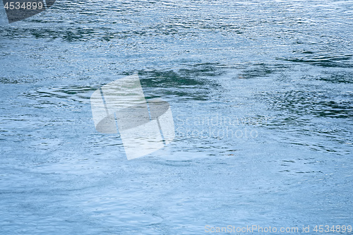 Image of water surface river Rhine Basel Swiss