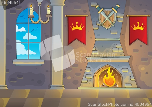 Image of Castle interior theme background 1