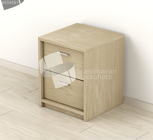 Image of Wooden nightstand