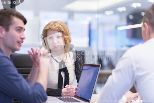 Image of Startup Business Team At A Meeting at modern office building