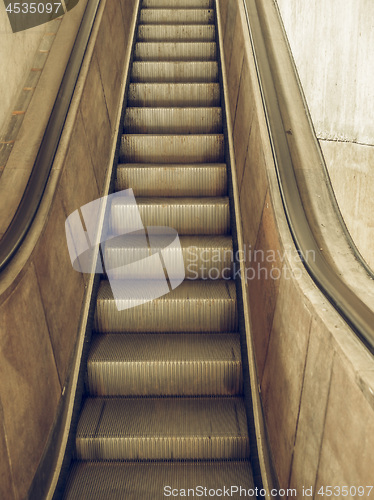 Image of Vintage looking Escalator