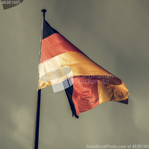 Image of Vintage looking German flag