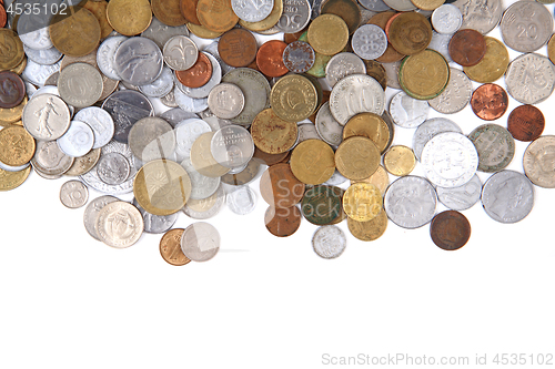 Image of old world coins texture