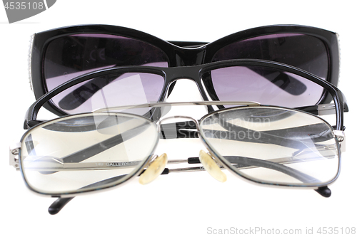 Image of old glasses isolated