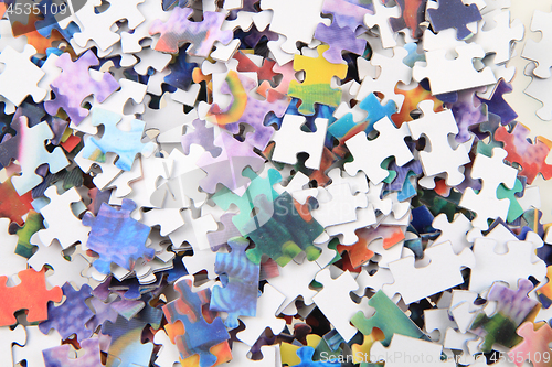 Image of color puzzle background