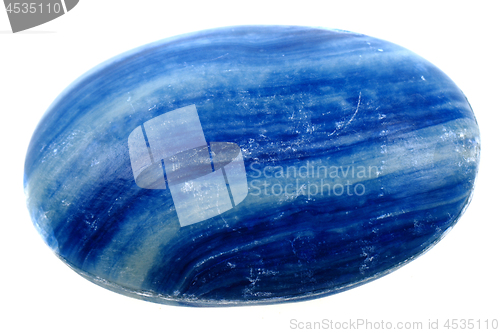 Image of blue soap isolated