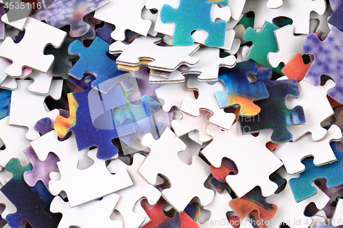 Image of color puzzle background