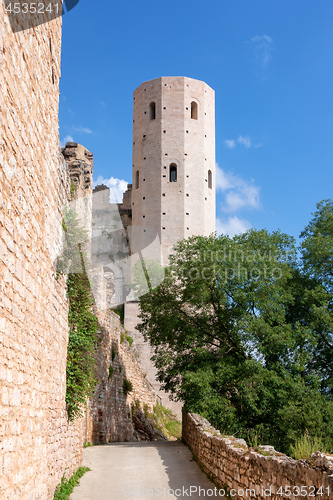 Image of ancient tower Marche Italy