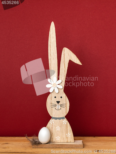 Image of a sweet easter bunny figure with an egg