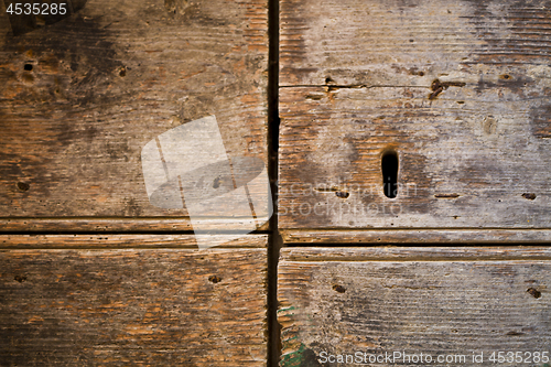 Image of Antique wooden grunge door texture. 