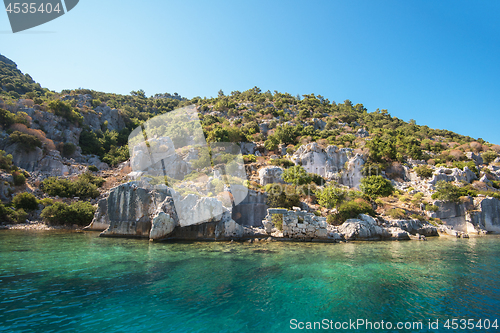 Image of ancient city on the Kekova