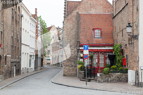 Image of Old street in Bruges, Belgium