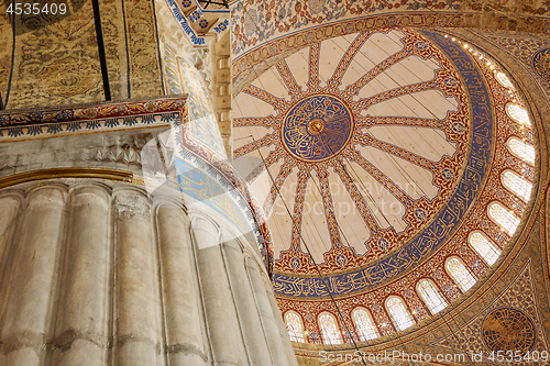 Image of Interior view from the Blue Mosque,