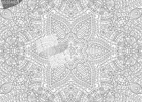 Image of Black and white abstract outline pattern