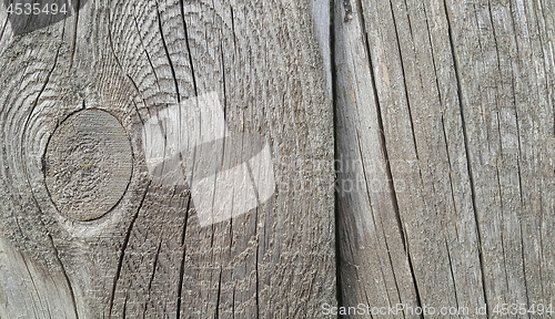 Image of Old weathered wooden texture with rings and cracks