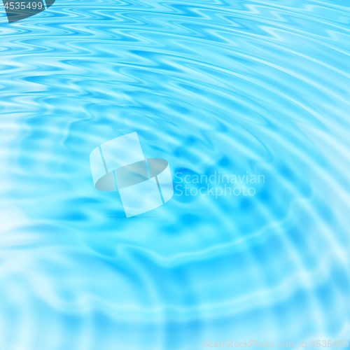 Image of Abstract blue water ripples