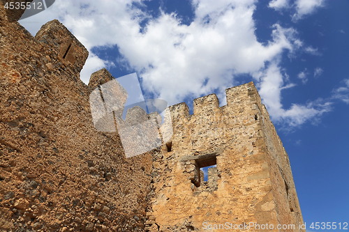 Image of The ancient Venetian fortress Frangokastello on Crete, Greece