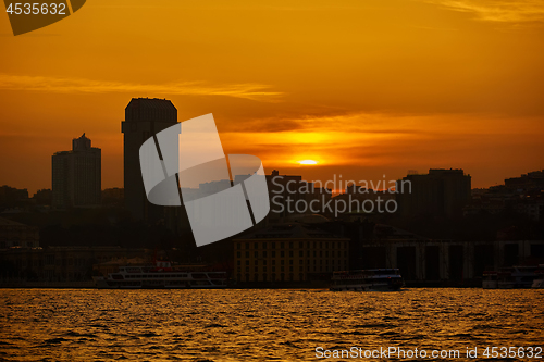 Image of Besiktas coastline, the European side of Istanbul.