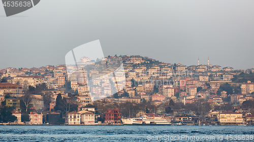 Image of Uskudar coast Istanbul. Asian coast of Istanbul