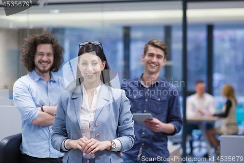 Image of Portrait of a startup business team At A Meeting