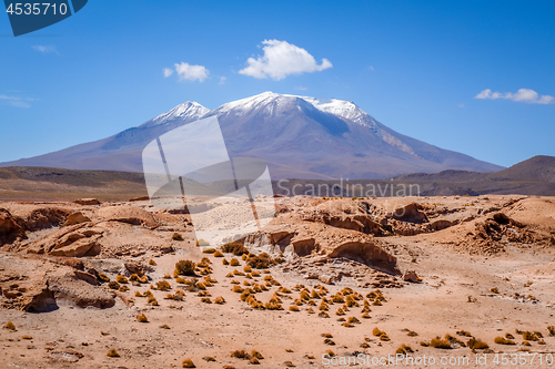 Image of Mountains and desert landscape in sud lipez, Bolivia