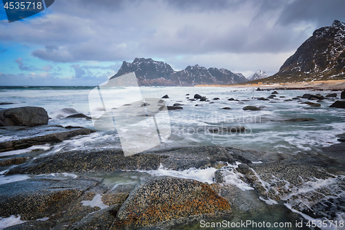 Image of Beach of fjord in Norway