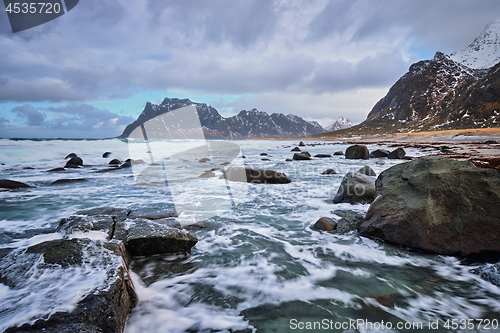 Image of Beach of fjord in Norway