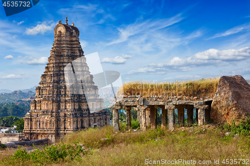 Image of Virupaksha Temple. Hampi, Karnataka, India